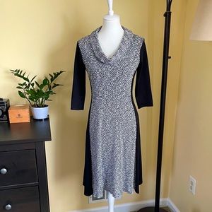 Cowl-neck Sweater Dress